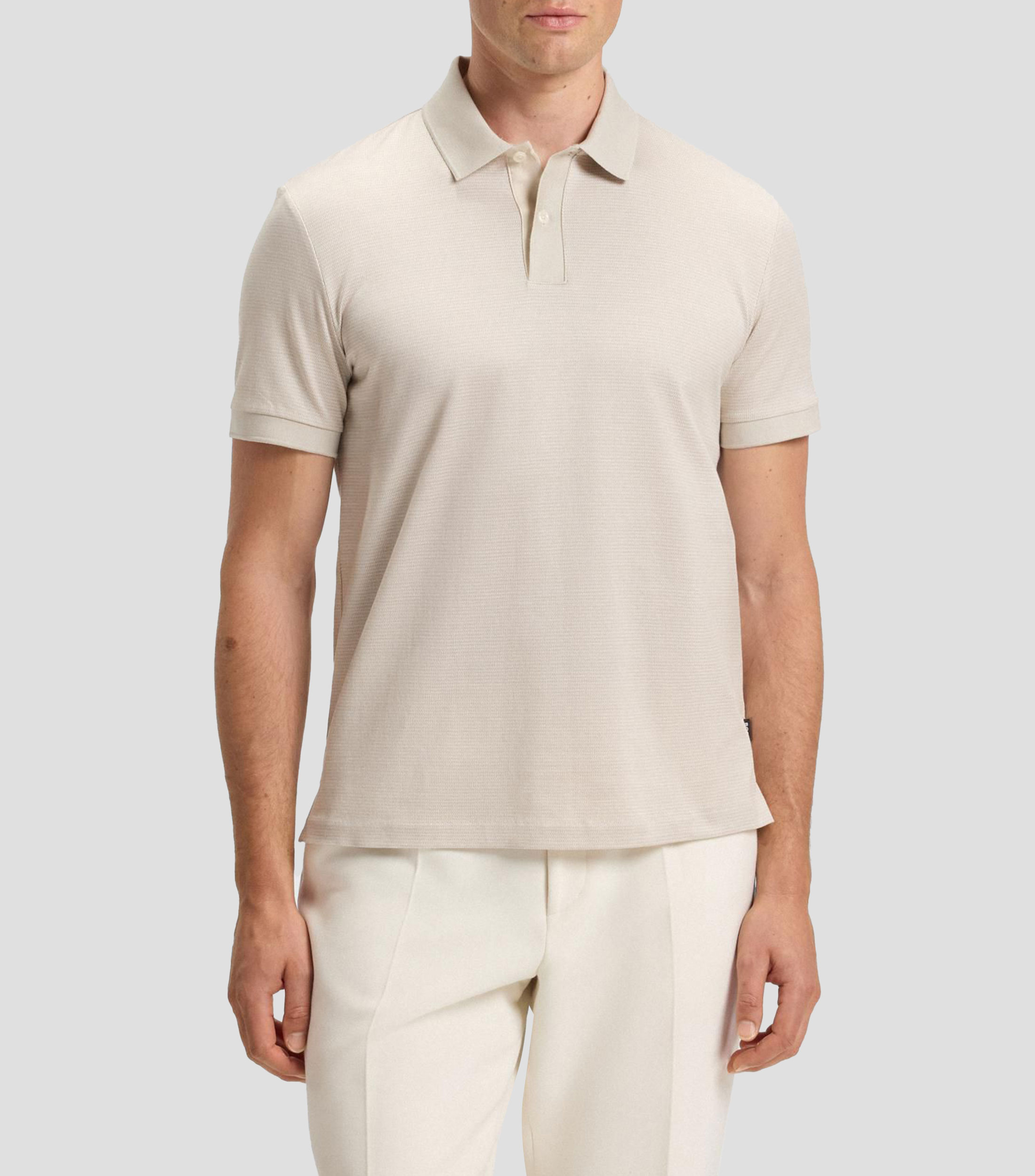 Playera tipo polo manga corta lisa Hombre